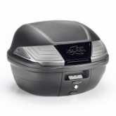 Кофр центральный Kappa K400NT2 Monolock Black/White (40л)