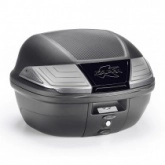 Кофр центральный Kappa K400NT2 Monolock Black/White (40л)