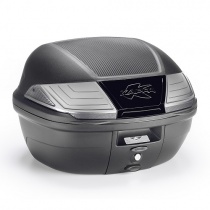 Кофр центральный Kappa K400NT2 Monolock Black/White (40л)