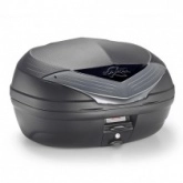 Кофр центральный Kappa K466NT2 Monolock Black/White (46л)