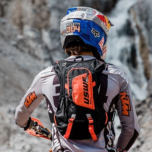Рюкзак Uswe Raw 8 Black/Orange