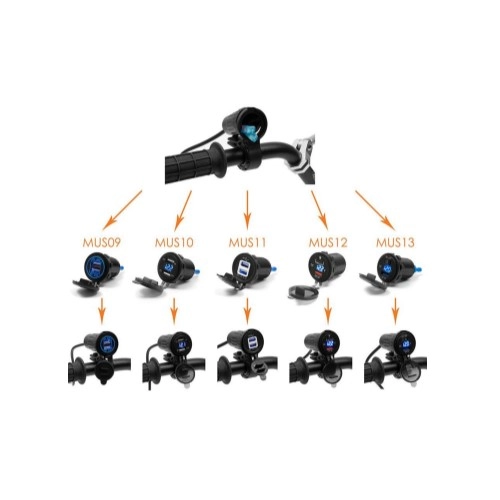 Утримувач гнізда USB Biketec BTMUS28