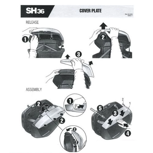 Накладки кофра Shad SH36 Black