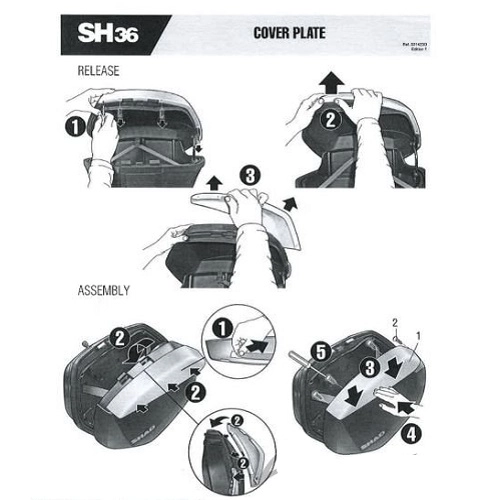 Накладки кофра Shad SH36 White