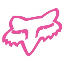 Наклейка универсальная FOX Head Pink