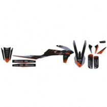 Комплект наклеек на мотоцикл Blackbird E2547Y Orange/Black/Grey