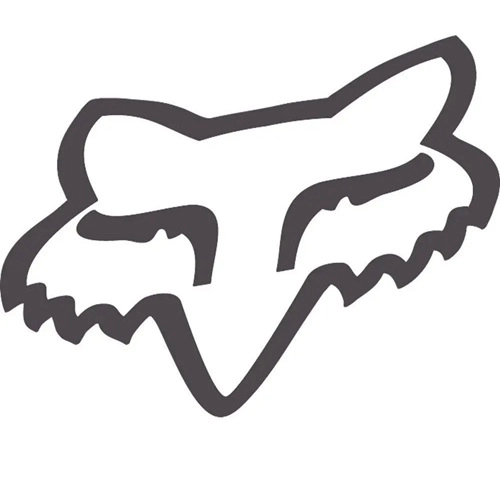 Наклейка універсальна FOX Head Charcoal