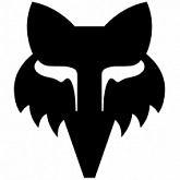 Наклейка универсальная FOX Head Black