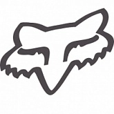 Наклейка универсальная FOX Head Charcoal