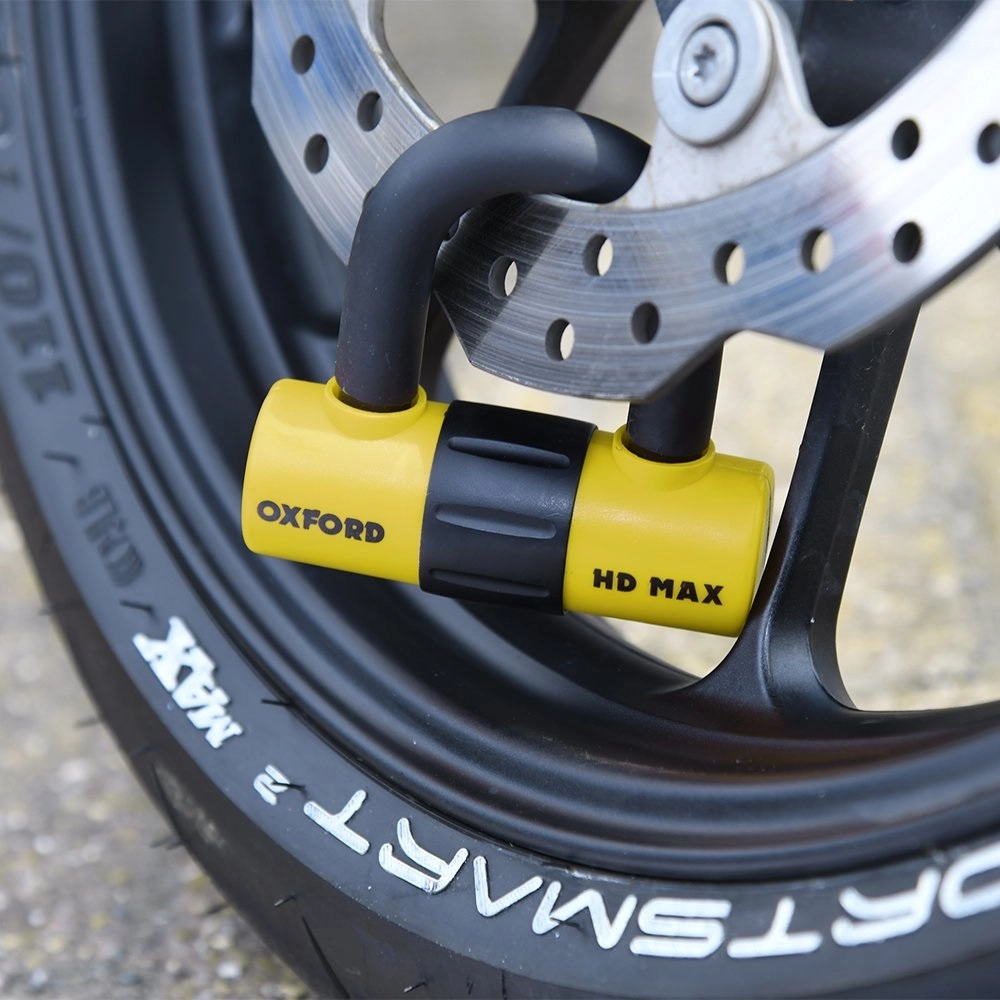 Замок блокування гальмівного диска Oxford HD Max Yellow