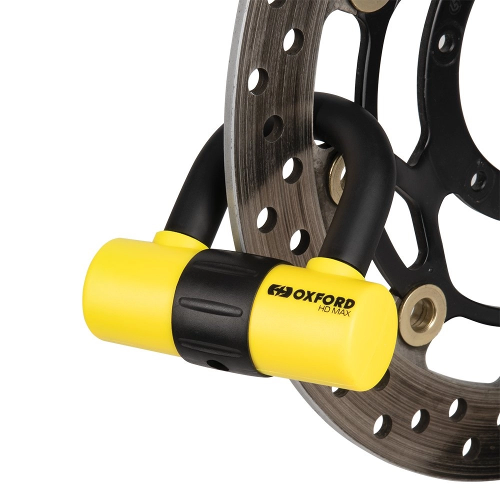 Замок блокування гальмівного диска Oxford HD Max Yellow