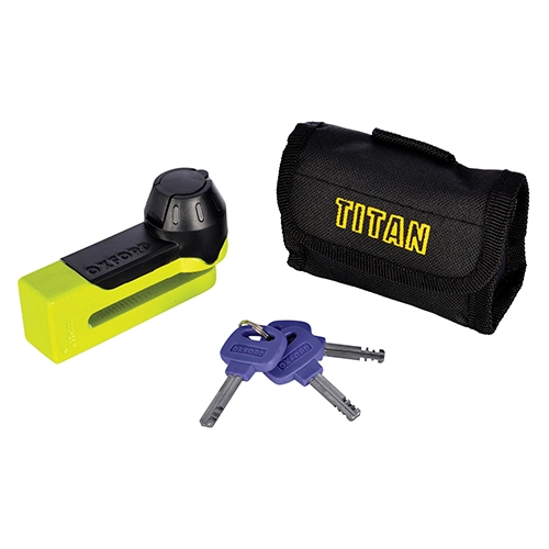 Замок блокування гальмівного диска Oxford LK486 Yellow
