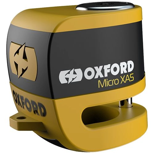 Замок блокировки тормозного диска с сигнализацией Oxford LK213 Yellow/Black