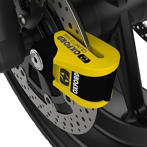 Замок блокировки тормозного диска с сигнализацией Oxford LK215 Yellow/Black