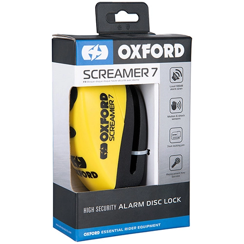 Замок блокування гальмівного диска із сигналізацією Oxford LK290 Yellow