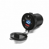 Гнездо USB с вольтметром Biketec BTMUS12