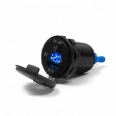 Гнездо USB с вольтметром Biketec BTMUS13
