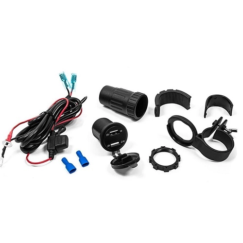 Гніздо USB з вольтметром Biketec BTMUS10+
