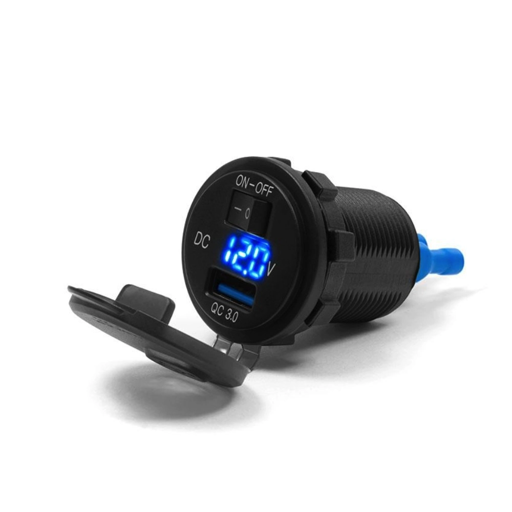 Гніздо USB з вольтметром Biketec BTMUS13