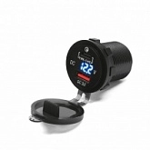 Гнездо USB с вольтметром Biketec BTMUS12