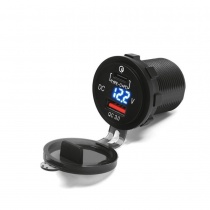 Гнездо USB с вольтметром Biketec BTMUS12