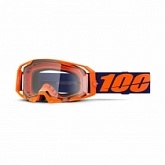 Мотоочки 100% Armatic Neon Orange Clear Lens