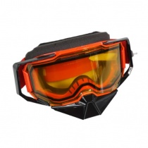 Мотоочки 100% Ride Snowmobile Dual Pane Vented Red Yellow Mirror Lens