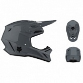 Шлем FOX V3 Solid Graphite