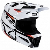 Шлем Leatt Moto 3.5 Junior White + Мотоочки Leatt Vision 3.5 Black Clear Lens