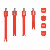 Застежки на мотоботы Leatt Strap 6.5 Red