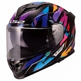 Шлем LS2 FF818 Storm III Kaos Black/Purple/Blue