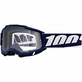 Мотоочки 100% Accuri 2 Mifflin Blue/White Clear Lens