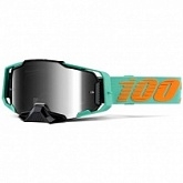 Мотоочки 100% Armega Clark Green/Orange Mirror Silver Lens