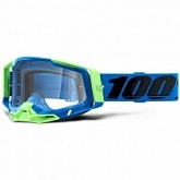 Мотоочки 100% Racecraft 2 Fremont Blue/Green/Black Clear Lens