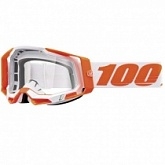 Мотоочки 100% Racecraft 2 Orange/White Clear Lens