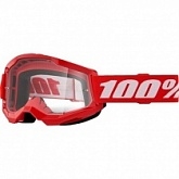 Мотоочки 100% Strata II Junior Red Clear Lens