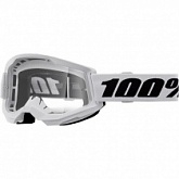 Мотоочки 100% Strata II Junior White Clear Lens