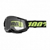 Мотоочки 100% Strata II Solar Eclipse Black/Yellow Clear Lens