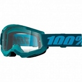 Мотоочки 100% Strata II Stone Blue Clear Lens
