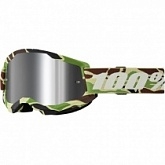 Мотоочки 100% Strata II War Camo Green/Brown Mirror Silver Lens