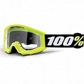 Мотоочки 100% Strata Junior Yellow/Black/White Clear Lens