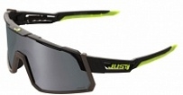 Мотоочки Just1 Sniper Black-fluo Yellow Grey Mirror Lens
