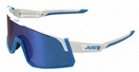 Мотоочки Just1 Sniper White/Blue Mirror Lens