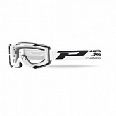 Мотоочки Progrip 3400 Menace Roll-Off White Clear Lens