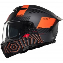 Шлем MT Atom 2 SV Strange C4 Black/Orange