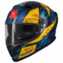 Шлем MT Braker SV Fury C17 Blue/Yellow