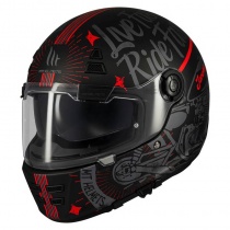 Шлем MT Jarama SV Art E5 Black/Red