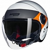 Шлем Nolan N21 Visor 06 Onrico White/Silver/Orange