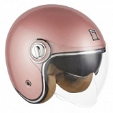 Шлем NOX Premium Jet Heritage Solid Pink/Gold