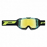 Мотоочки Progrip PG3303-404 FL Vista Black/Green Yellow Lens
